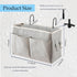 Bedside Caddy, Bedside Hanging Storage Organizer for College Dorm Bed, Bunk and Hospital Beds, Can be Placed Magazine, Books, Phones,Keys, kettle,...