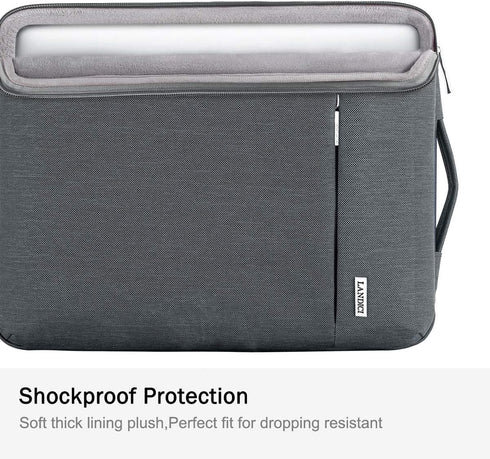 LANDICI 360° Protective Laptop Sleeve 13-14 Inch, Computer Bag Carrying Case for MacBook Air 13 M1/2022 M2, MacBook Pro 13/14 2021, Chromebook 14,...
