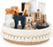 Mkono Makeup Perfume Holder Organizer Macrame Decorative Woven Rope Basket Boho Decor Cosmetics Desk Storage Baskets For Dresser Skin Care Lotions...