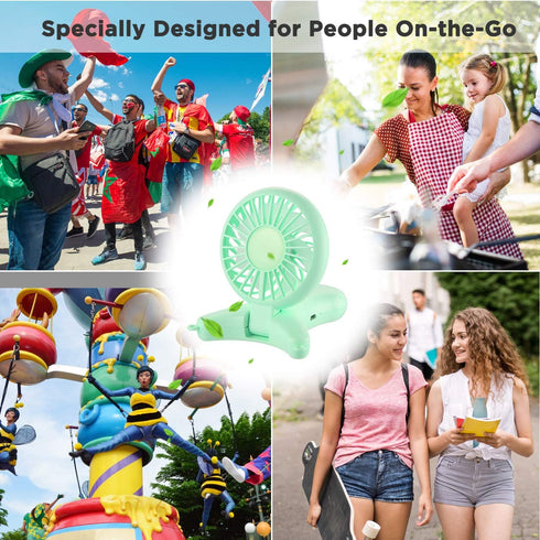 OUTXE Personal Necklace Mini Fan 3000mAh Hands-Free Portable Fan USB 3 Settings, Folding Electric Cooling Fan Handheld Fan...