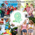 OUTXE Personal Necklace Mini Fan 3000mAh Hands-Free Portable Fan USB 3 Settings, Folding Electric Cooling Fan Handheld Fan...