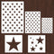 American Flag 50 Stars Stencil Template Large Plastic Reusable Star Stencil Template for Painting on Wood Paper Fabric Glass Wall Independence Day...