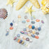 KINGSHINE 650pcs Starfish Beads Shell Beads Snails Beads Fish Glass Beads for Jewelry Making,Ocean Themed Colorful Star Beads for Bracelet Making,...
