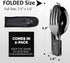 Orblue 4-in-1 Camping Utensils, 2-Pack - Portable Stainless Steel Spoon, Fork, Knife & Bottle Opener Combo Set - Travel, Backpacking Cutlery Multi...