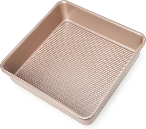 Ultra Cuisine Nonstick Square Cake Pan, Even Baking and Roasting, Easy to Clean, Durable Quality, Warp & Scratch Resistant Texture for Easy Releas...