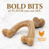 Nylabone Gourmet Style Strong Chew Wishbone Dog Chew Toy, Chicken Flavor, Large/Giant (1 Count)...