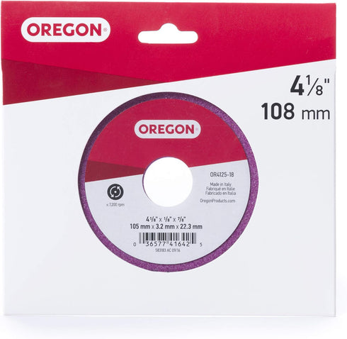 Oregon OR4125-18A Grinding Wheel, 4 1/8" x 1/8"...