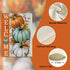 Welcome Fall Pumpkins Decorative Garden Flag, Autumn White Teal Pumpkin Farmhouse Yard Outside Decorations, Thanksgiving Seasonal Burlap Outdoor S...