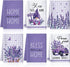 6 Pcs Spring Lavender Kitchen Towel Set Spring Dish Towel Funny Housewife Farmhouse Rustic Bath Hand Towel for Spring Holiday Bathroom Gift, 24 x ...