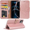 Arae Case for iPhone 12 Pro Max Wallet Case Flip Cover with Card Holder and Wrist Strap for iPhone 12 Pro Max 6.7 inch (Rose Gold)...