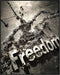 Posterizer-freedom-broken chains-inspiring typography art -1-Abstract & Modern Art Gift for Men Women Teens Decor for Home & Office- unframed wall...