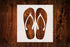 Flip Flops Style Design Stencil, 4-Inch, Reusable Mylar Cutout for Summer Art, Crafts & DIY Projects...