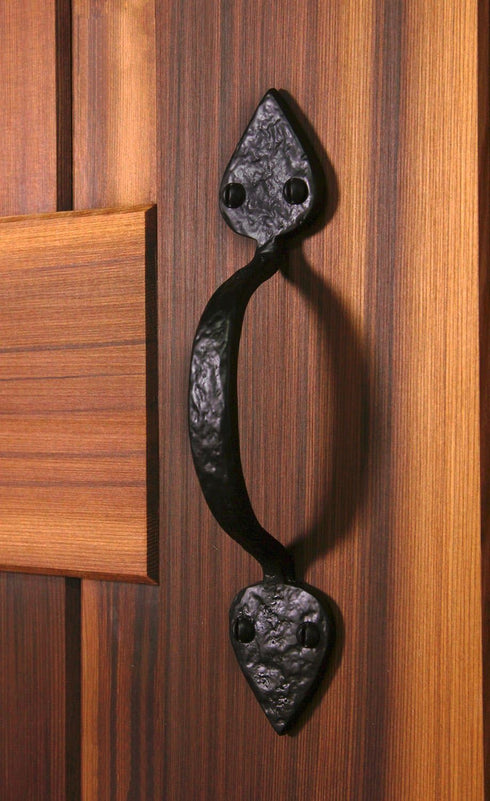 Iron Valley - 9" Heart Door Pull Handle - Solid Cast Iron...