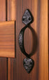 Iron Valley - 9" Heart Door Pull Handle - Solid Cast Iron...