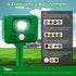 Ultrasonic Animal Repellent Outdoor Deer Repellent Devices Sonic Cat Repellent with Motion Sensor & Strobe Light, Skunk Rabbit Raccoon Repellent S...