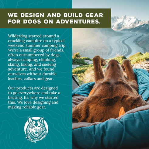 Wilderdog Backpacking Bowl - Holds Food & Water Up to 64oz - Olive...