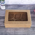 ONE MORE Cupcake Boxes with Inserts 6 Holders,9.5x6.3x3inch Large Brown Kraft Standard Bakery Boxes with Window Food Grade Cake Carrier Container ...