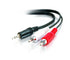 C2G/Cables To Go Legrand - C2G 3.5MM to RCA Y-Cable, 6 Foot Y Splitter Audio Cable RCA, Male to Male 3.5MM to RCA Audio Cable, 1 Count, C2G 40423...