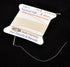 Bead Buddy 0.45mm Natural White Silk Cord Thread with Attached Needle - Ideal for Jewelry Making - 2m Long...