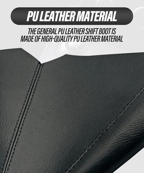 Universal Shift Boot Cover,Car Gear Gaiter Shifter Boot,Car Shift Boots Shift knob Dust Cover,Leather Manual/Auto Shifter Shift Boots Cover (PU Le...
