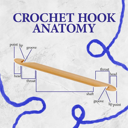 JubileeYarn Double Ended Bamboo Tunisian Crochet Hooks Set - Carbonized Brown - 15 Sizes...