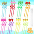 Summer Reusable Drinking Straws 24 Packs Pool Party Decorations Beach Fruit Party Favors Hawaiian Tropical Straws Goodie Bag Gifts for Birthday Pa...