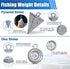 Surf Saltwater Fishing Tackle Kit,36PCS Surf Fishing Leader Rigs with Pyramid Sinkers Disc Sinkers Fishing Wire Leader Circle Hooks Saltwater Fish...