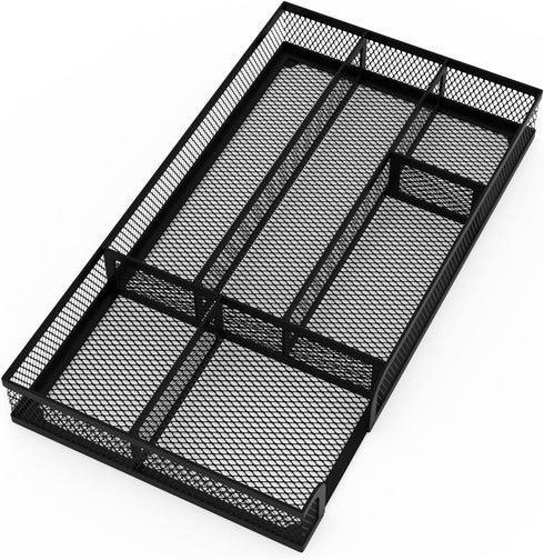 Drawer Organizer, Metal Mesh Dividers Desk Organizers, Pen Organizer for Desk Drawer Tray Box Accessories for Desktop, Bathroom, Kitchen, Makeup, ...
