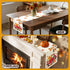 Bonsai Tree Fall Table Runner, Fall Runner for Table 13 x 72 Inch, Autumn Pumpkin Red Truck Runners for Home Kitchen Dining Decoration...