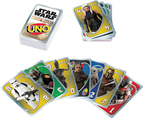 UNO Star Wars The Mandalorian, Themed Deck & Special Rule, Gift for Kid, Adult & Family Game Nights, Ages 7 Years Old & Up, HJR23...