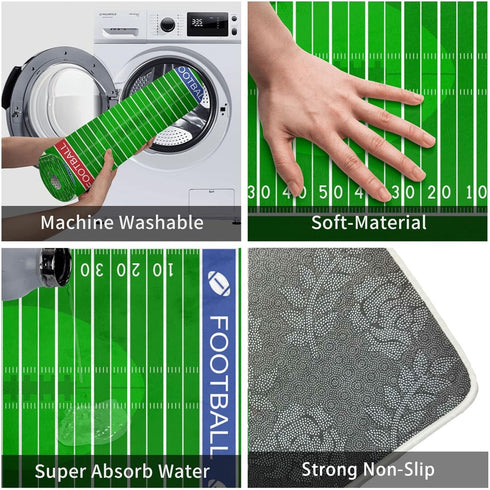 American Football Field Fun Indoor Door Mat Non-Slip Home Bath Room Decoration Mat Rug Housewarming Gift 23.6in*15.7in...