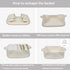 Woven Cotton Rope Storage Basket with Handles for Organizing Shelves Closet Small Cat Dog Pet Toy Basket Box Bin Decorative Rectangle Baby Nursery...