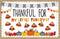 119Pcs Fall Thanksgiving Bulletin Board Decor Autumn Turkey Pumpkin Paper Cutouts with 200Pcs Glue Points Scalloped Bulletin Border Sticker for Ho...