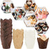 200PCS Tulip Cupcake Liners Parchment Baking Cups Muffin Wrappers Perfect for Birthday Parties, Weddings, Baby Showers, Catering, Restaurants Stan...