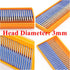 JINGLING Diamond Grinding Bits 3 mm Spherical Head with 1/8 Inch Shank Rotary Tools for Dremel Accessories Pack of 30Pcs...