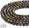 70PCS Natural 8MM Healing Gemstone, Dragon’s Blood Energy Stone Round Loose Beads, Semi-Precious Crystal Beads with Free Elastic String for Jewelr...