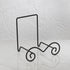 TRIPAR Large Square Black Wire Easel, Metal Finish (7.7-Inch Depth) - Tabletop Display - Handcrafted Scroll Designs for Sleek & Modern Look - Perf...