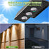 2PACK Solar Fence Lights Outdoor, 80 Lumens Warm Light Solar Wall Lights 3 Modes Bright Lens LED Waterproof, Dusk to Dawn Deck Light for Patio/Bac...