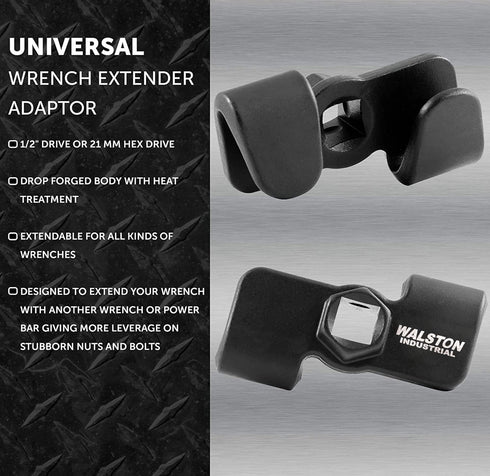 GH100-701 Universal Wrench Extender Adapter Swench Wrench 1/2 Inch Breaker Bar Wrench Extender Mechanics Tool...