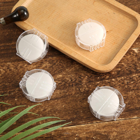 4pcs Beeswax Thread Conditioner, Thread Wax for Sewing with Plastic Box Thread Beeswax Thread Conditioner Wax for Sewing Quilting Reinforcing Thre...