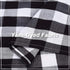 CAROMIO Cafe Curtains 45 Inch Length, Buffalo Plaid Gingham Pattern Rod Pocket Half Window Curtains for Kitchen Bathroom Window Curtain, Black and...