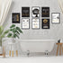 8 x 10 Inch Inspirational Wall Décor Teen Black Girls Bedroom Décor Makeup Lash Lips Wall Art Poster, Motivational Design for Bathroom Beauty Salo...
