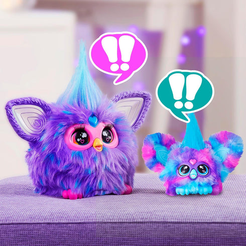 Furby Furblets 2-Pack, Mini Friends Luv-Lee & Mello-Nee, 45+ Sounds Each, Music & Furbish Phrases, Electronic Plush Toys, Red/Green & Purple/Blue,...