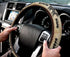 Steering Wheel Cover Vintage Black Bear Pine Tree Silhouettes Steering Wheel Covers Retro Rustic Steering Wheel Protector Car Accessory 15 Inches...