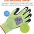 Ergodyne unisex adult Nitrile-coated ANSI A4 Nitrile Coated CR Gloves, Lime, Extra Large US, Factory...