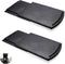 2 Pack Sliding Coffee Maker Tray, 12’’ Countertop Appliance Caddy Slider for Blender Toaster under Carbinet, Black ABS Rolling Out Tray...
