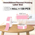 PARLAIM Printing Label Stickers 130pcs 14X50mm (1/2"X1 7/8") Self Adhesive Thermal Label Tape in Dispenser Box Compatible with D30 Labels Maker fo...
