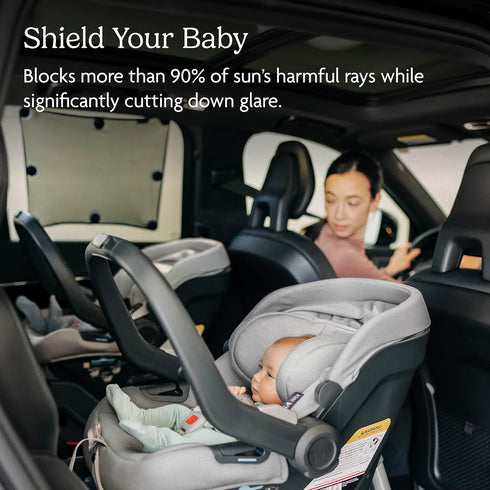 UPPAbaby Easy-Fit Sunshade, Ample Sun Coverage, Easy Grip Attachment...