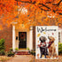 Welcome Fall Dog Garden Flag For Outside Thanksgiving Garden Flags 12x18 Double Sided Front Yard Small Flag Burlap Golden Retriever Labrador Outdo...