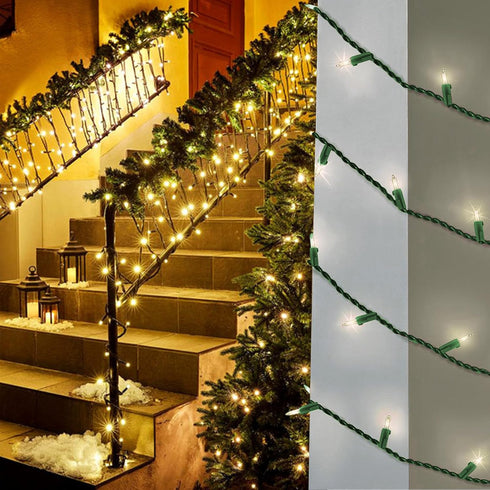 Slow Twinkle Lights, 50 Led Soft Twinkling Mini Christmas String Lights on Green Wire Cord, UL Approved 14.58 Ft, Connect Up to 50 Sets, Indoor Ou...
